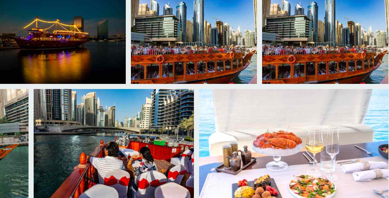 dinner at dhow cruise dubai marina image